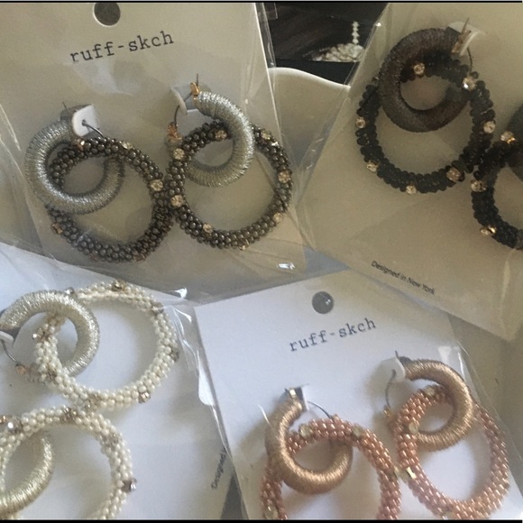 NIKKI Double Hoop Earrings - Picture 1 of 3